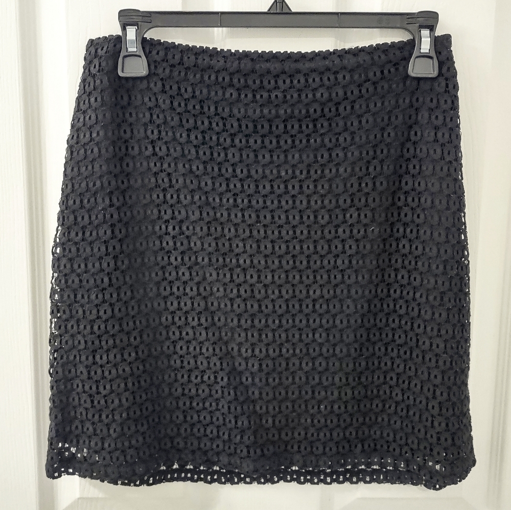 NWOT Express Macrame Mini Skirt Black Size S